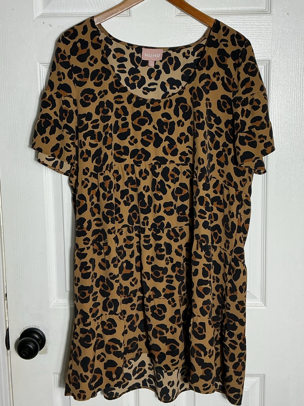 Show Me Your Mumu Mini Dress Valley Cheetah Leopard Print Size XL